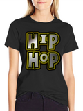Hip Hop Graphic Tee - Mens Black T-Shirt