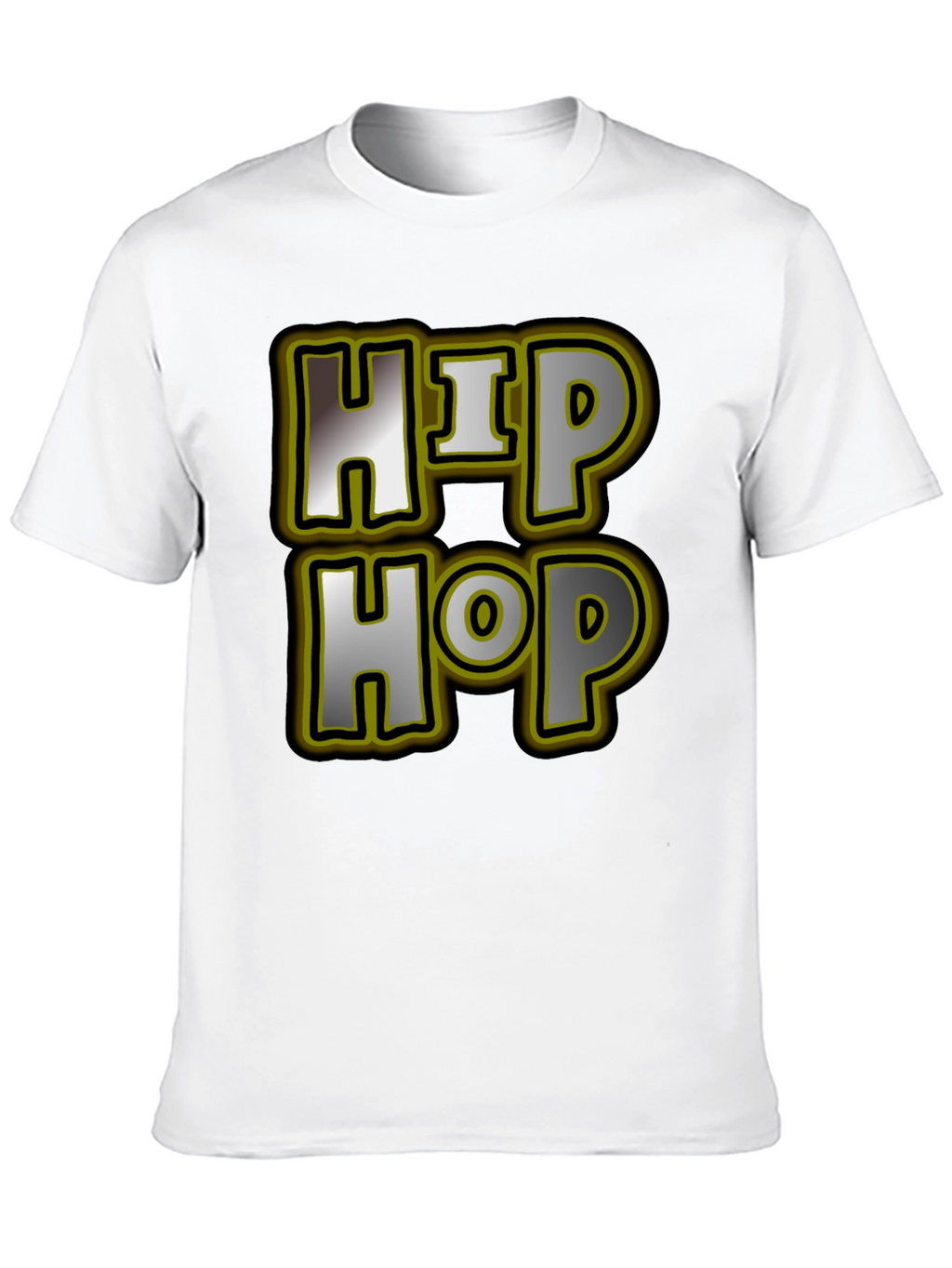 Hip Hop Graphic Tee - Mens Black T-Shirt