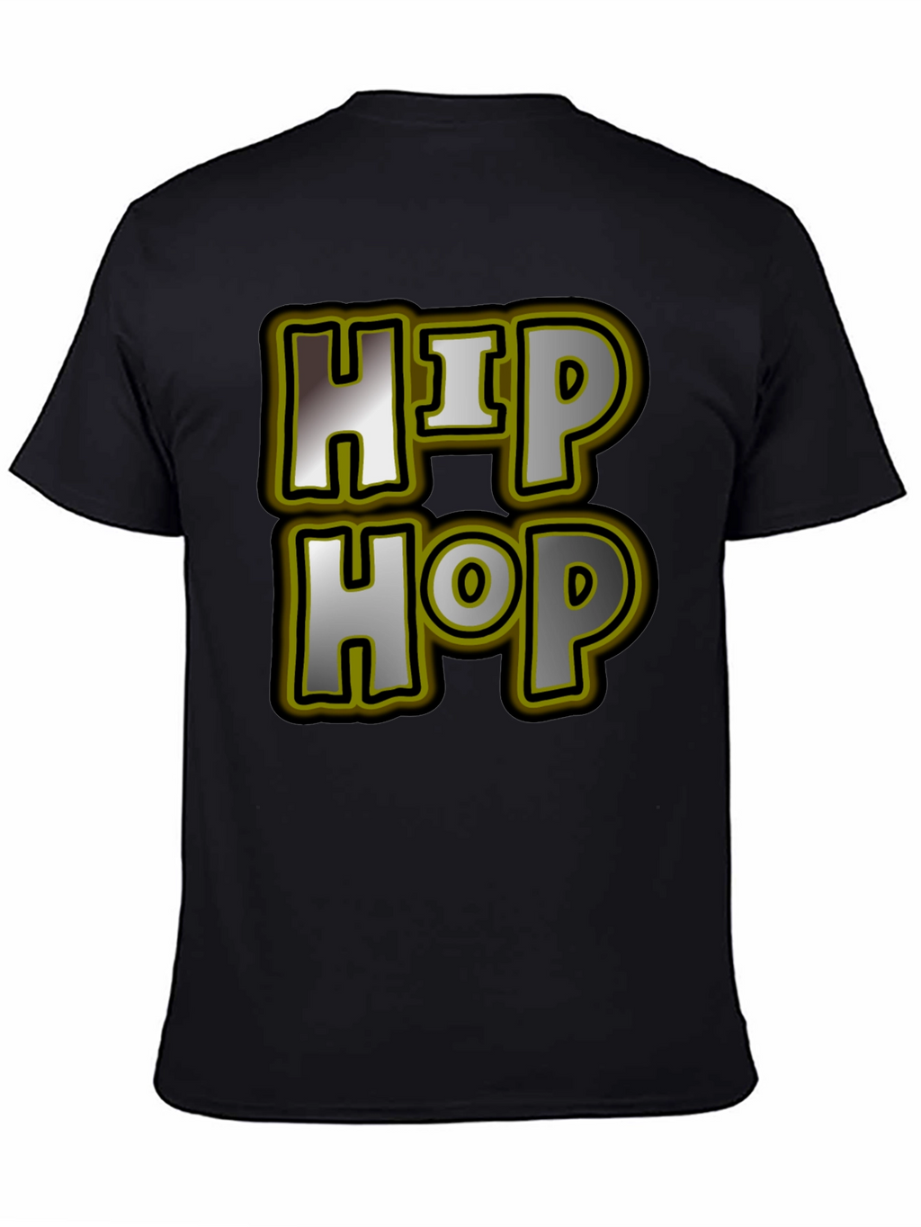 Hip Hop Graphic Tee - Mens Black T-Shirt