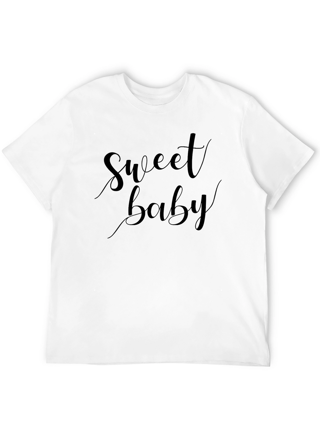 Sweet Baby Black Graphic T-Shirt - Casual Style