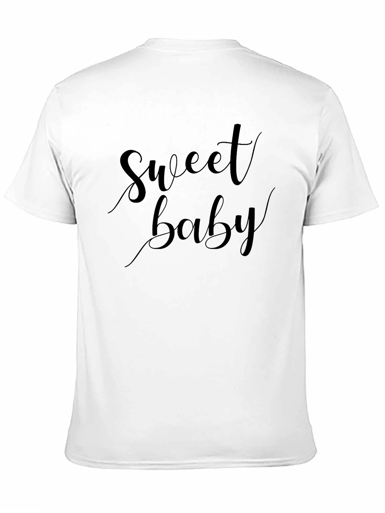 Sweet Baby Black Graphic T-Shirt - Casual Style