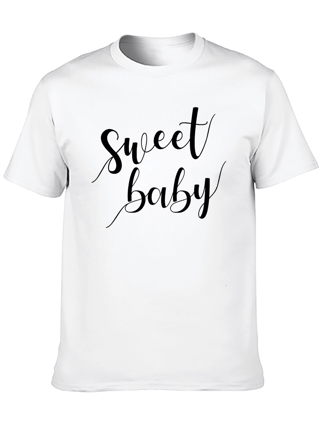 Sweet Baby Black Graphic T-Shirt - Casual Style