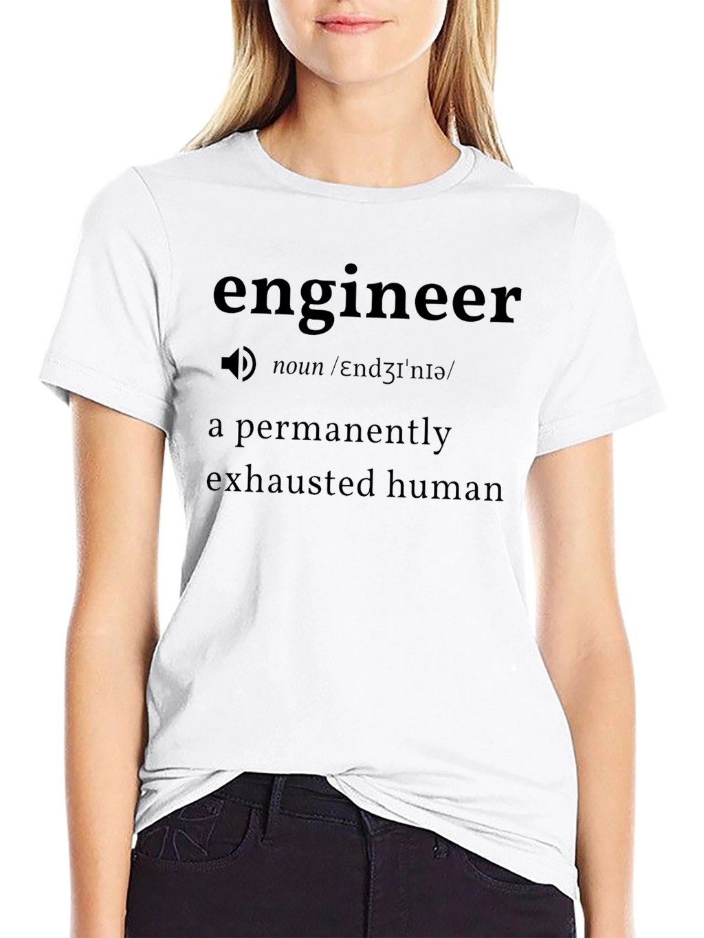 Engineer Definition Black T-Shirt