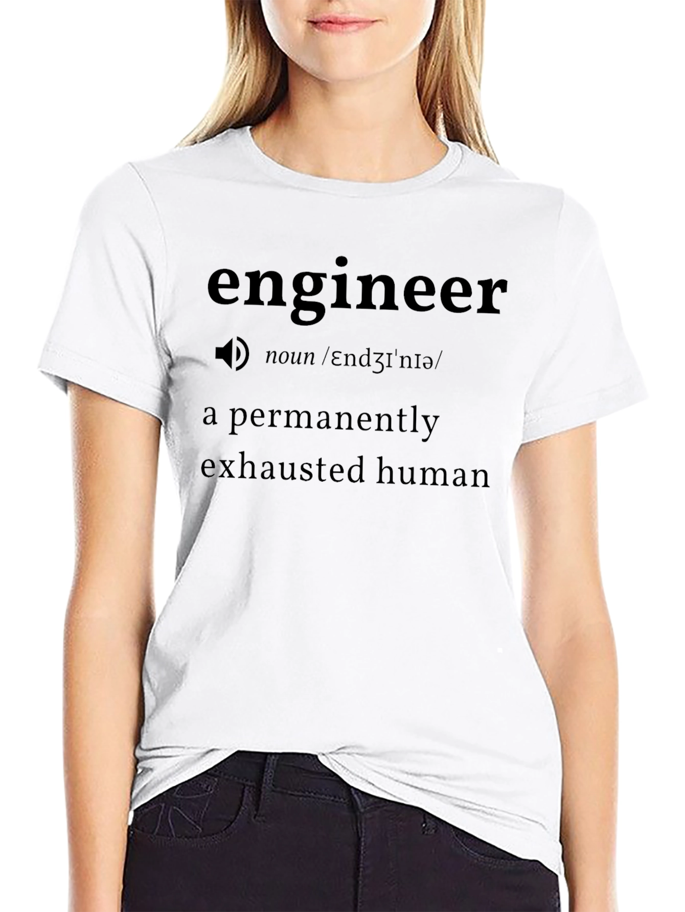 Engineer Definition Black T-Shirt