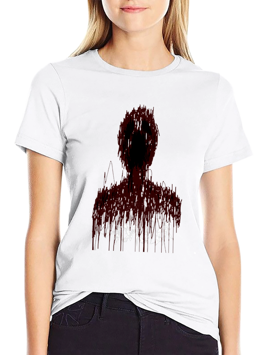 Disaster Graphic Print Black T-Shirt