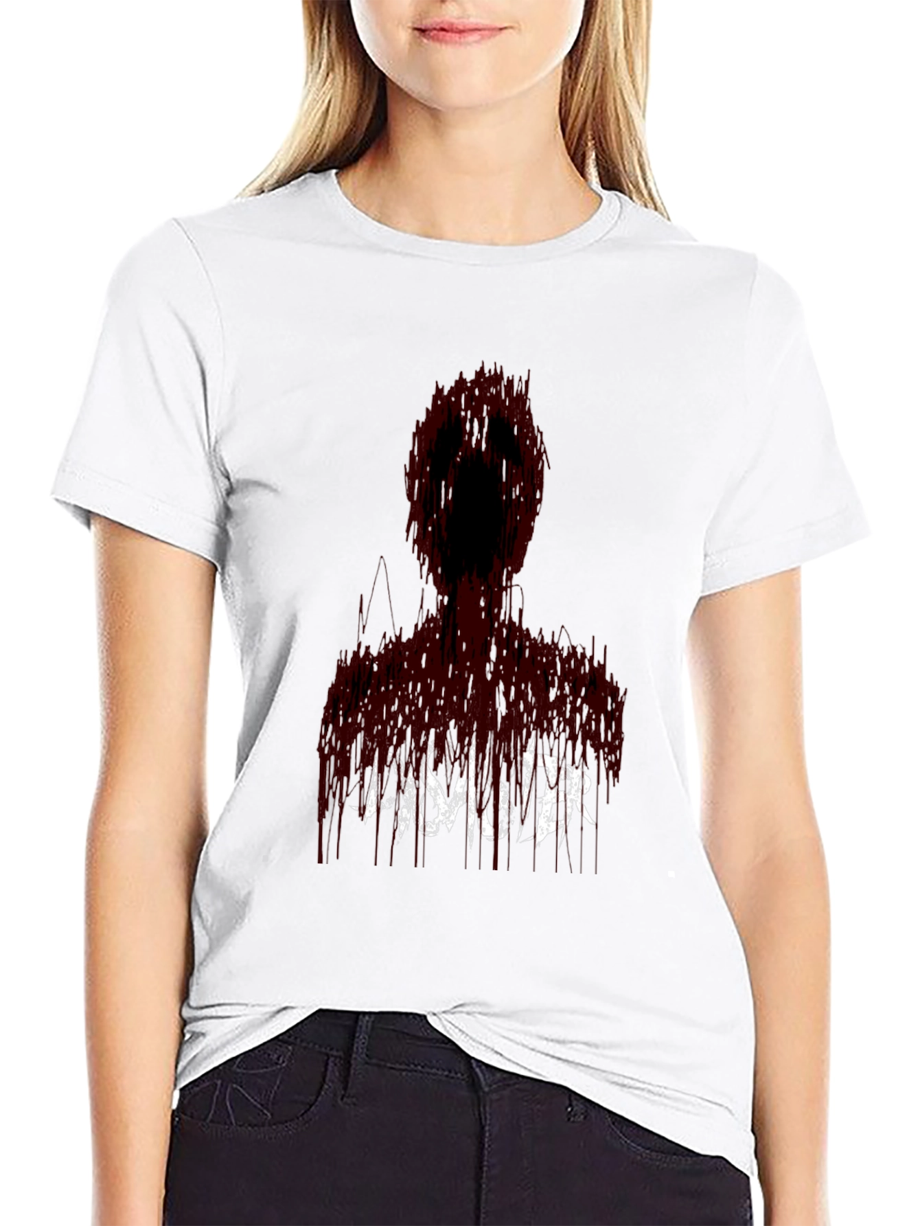 Disaster Graphic Print Black T-Shirt