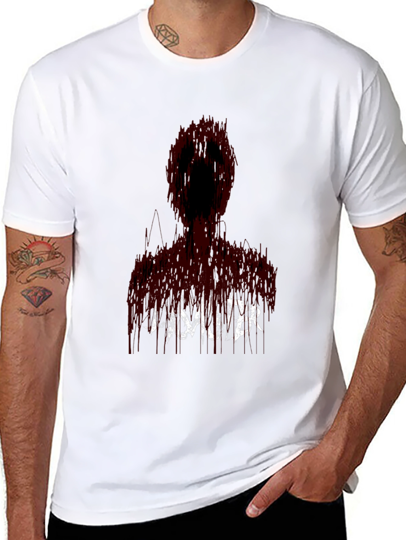 Disaster Graphic Print Black T-Shirt