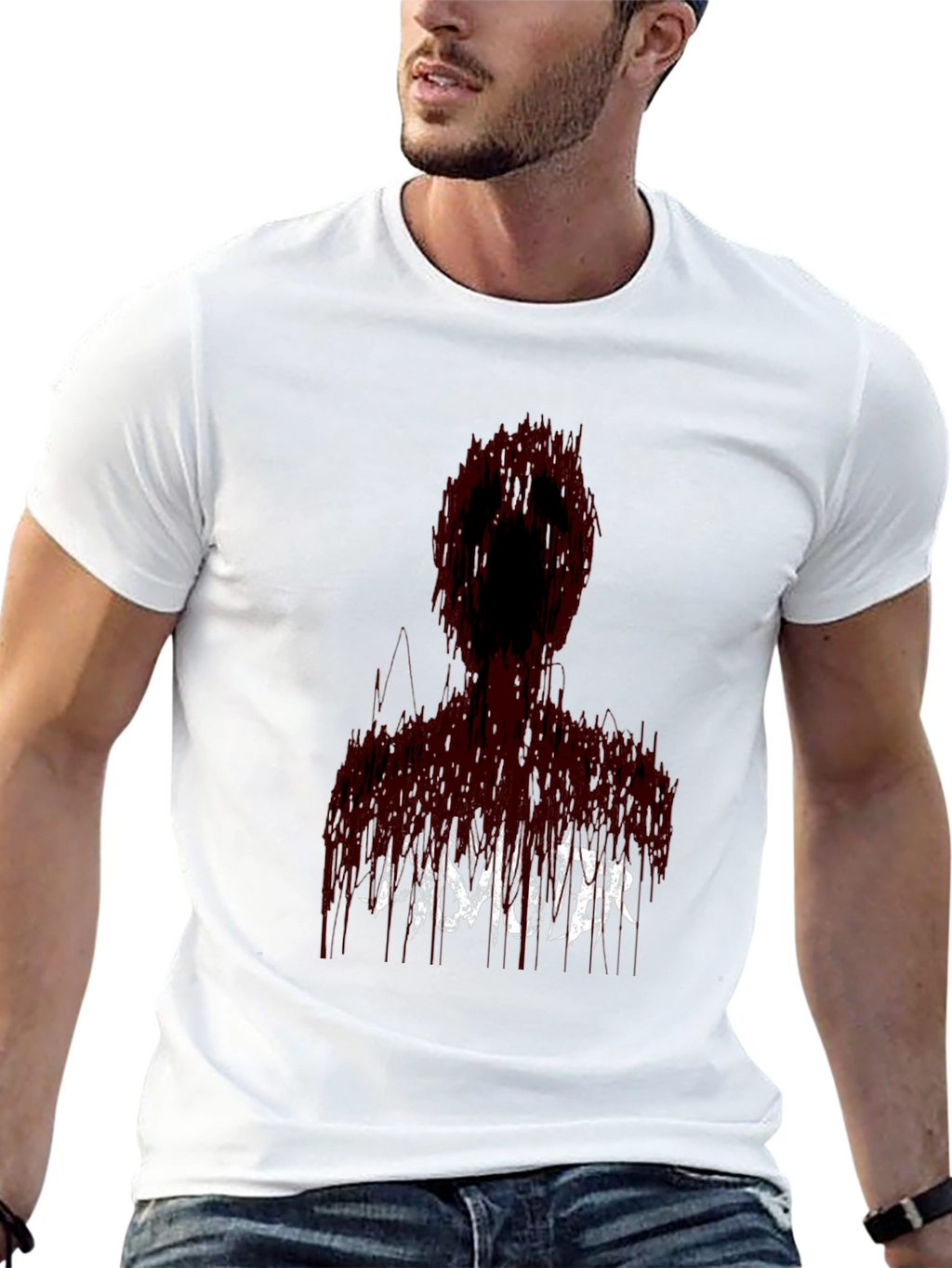 Disaster Graphic Print Black T-Shirt