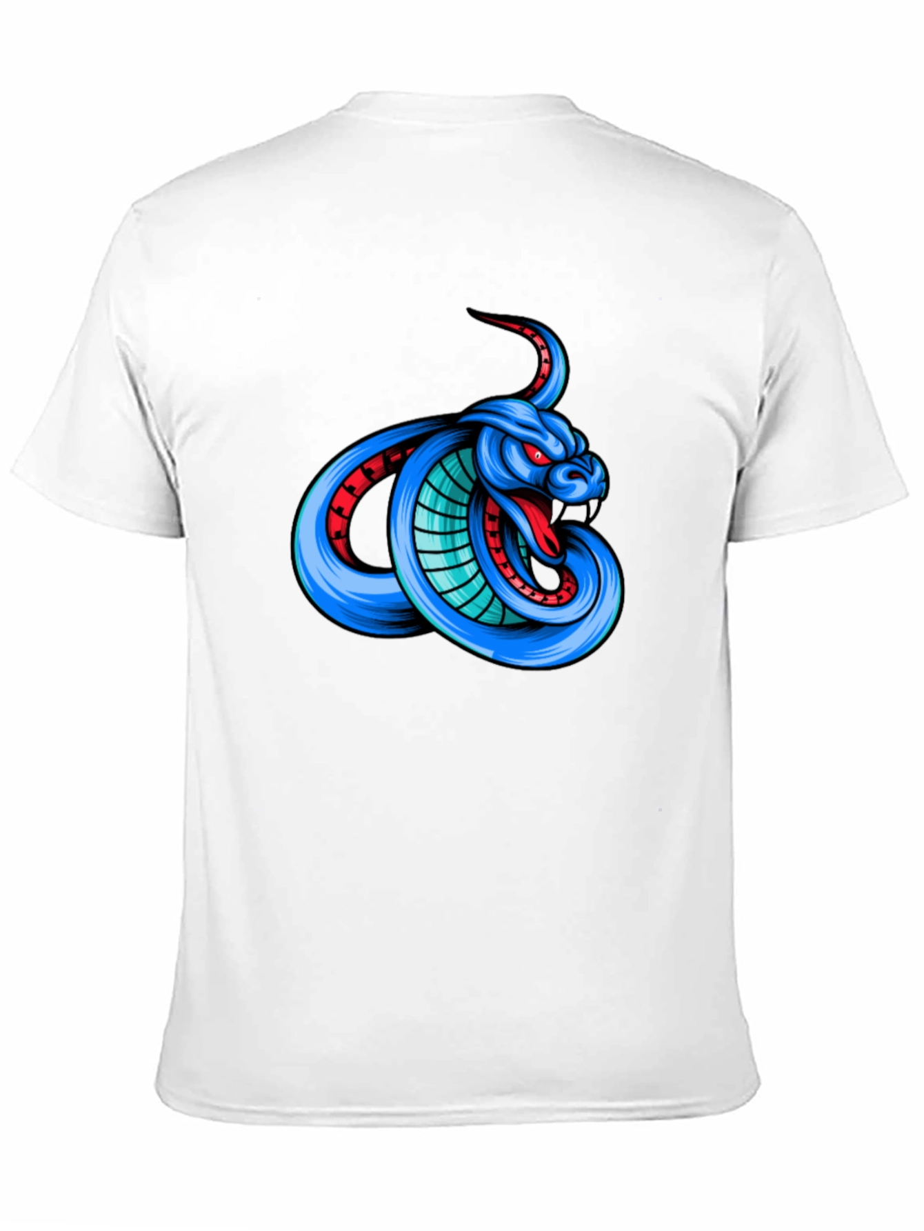 Cobra Graphic Print T-Shirt - Mens Black Tee
