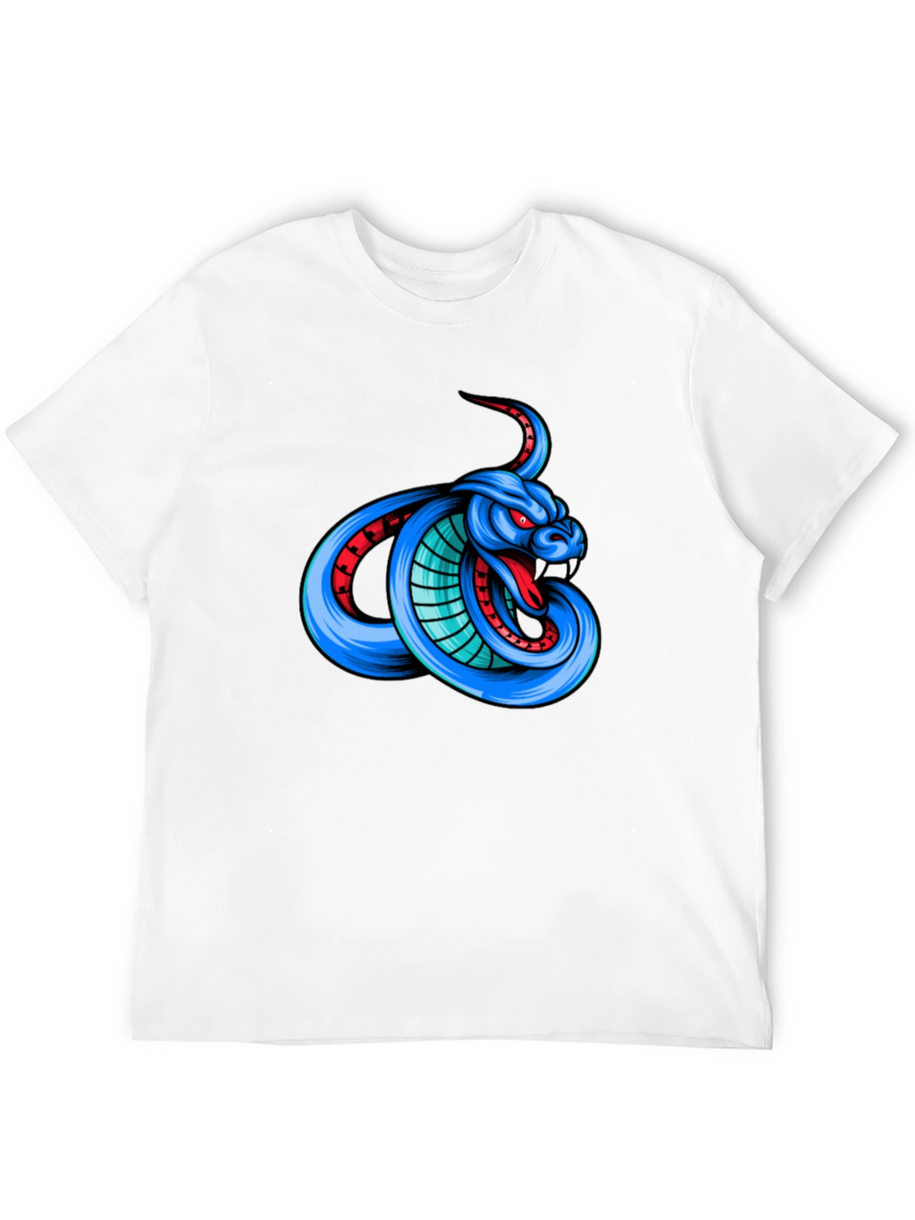 Cobra Graphic Print T-Shirt - Mens Black Tee