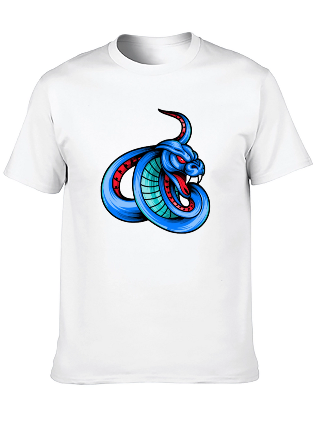 Cobra Graphic Print T-Shirt - Mens Black Tee