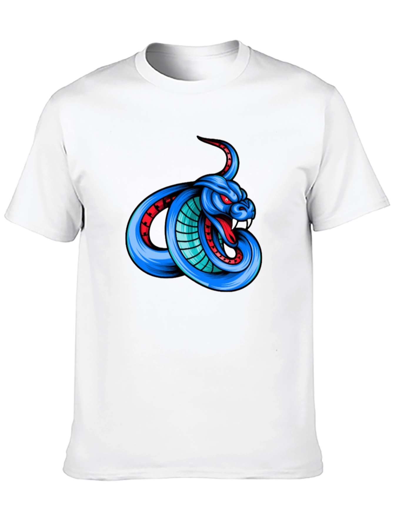 Cobra Graphic Print T-Shirt - Mens Black Tee