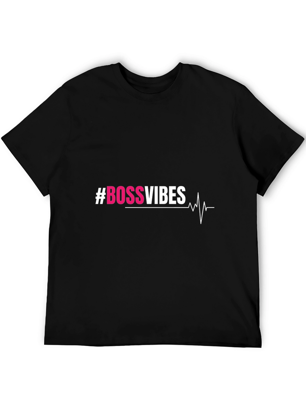 #BossVibes Graphic Tee - Black Short Sleeve T-Shirt