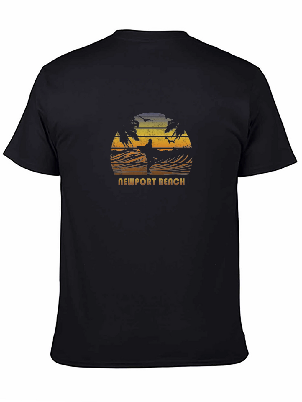 Newport Beach Surfer Graphic T-Shirt