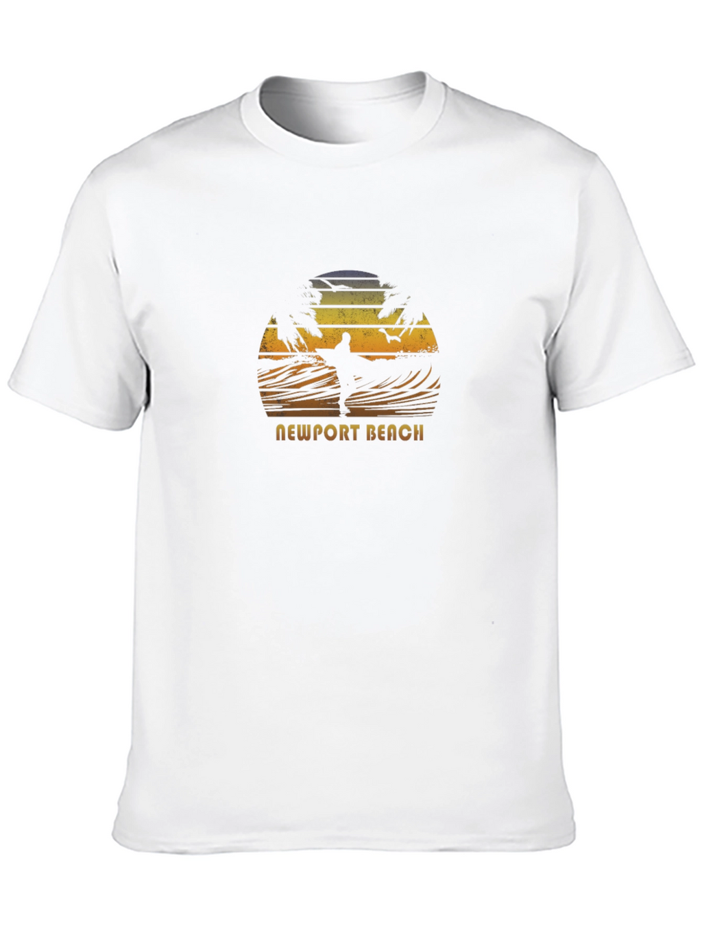 Newport Beach Surfer Graphic T-Shirt