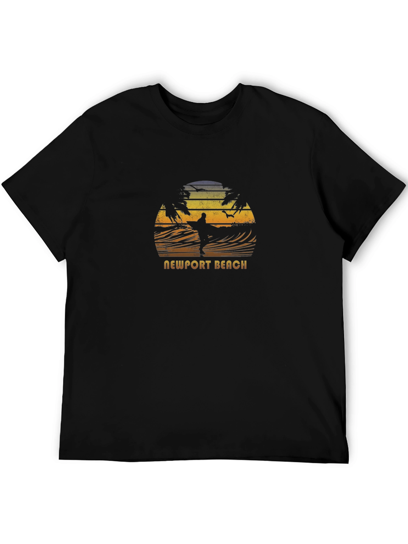 Newport Beach Surfer Graphic T-Shirt
