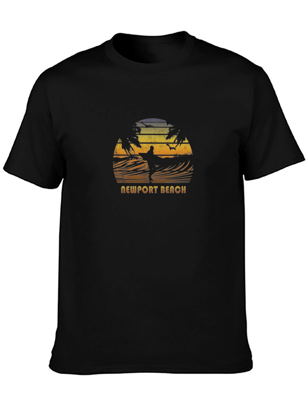 Newport Beach Surfer Graphic T-Shirt