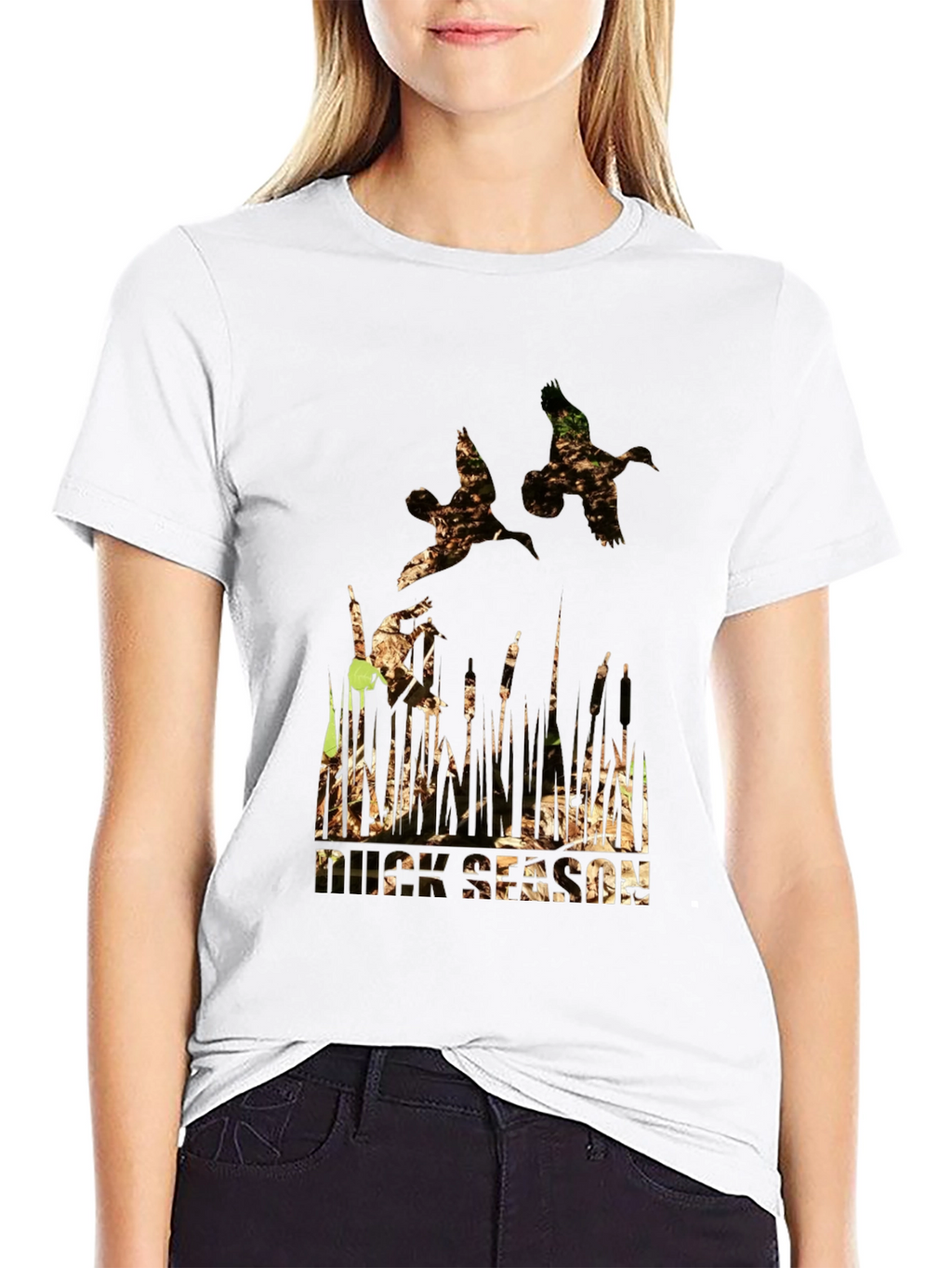 Duck Hunting Season Graphic Tee - Mens Black T-Shirt