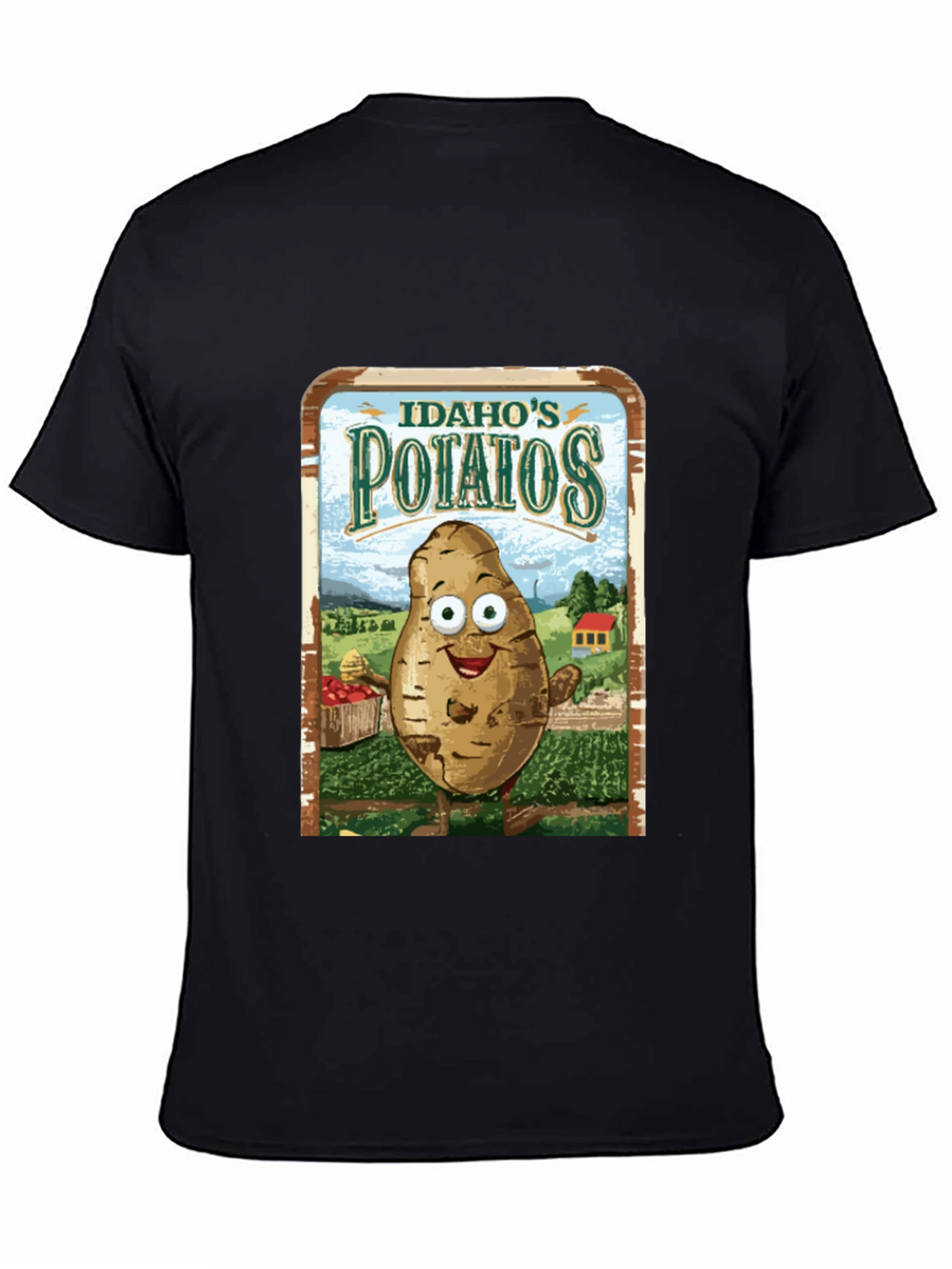 Idaho Potatoes Graphic Tee - Funny Cartoon Potato T-Shirt