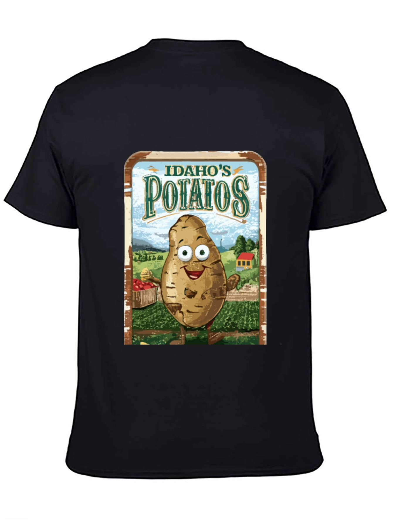 Idaho Potatoes Graphic Tee - Funny Cartoon Potato T-Shirt