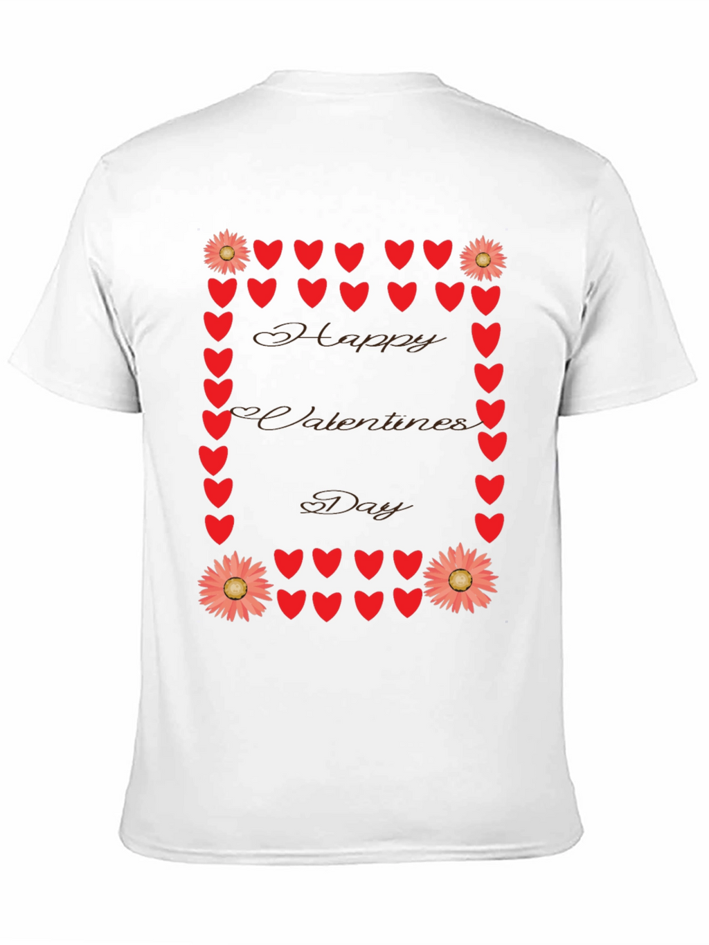 Valentines Day Heart & Flower T-Shirt