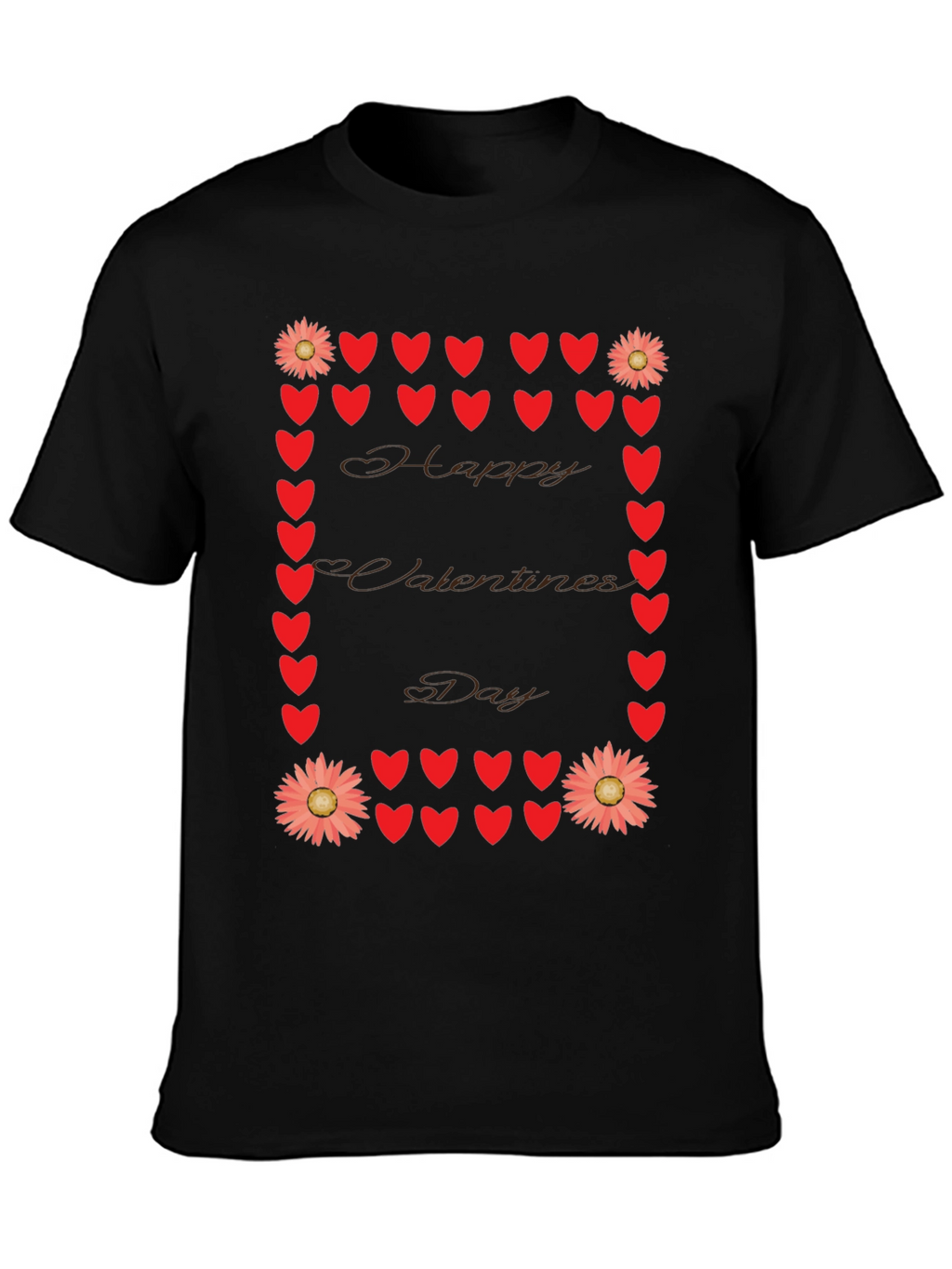 Valentines Day Heart & Flower T-Shirt