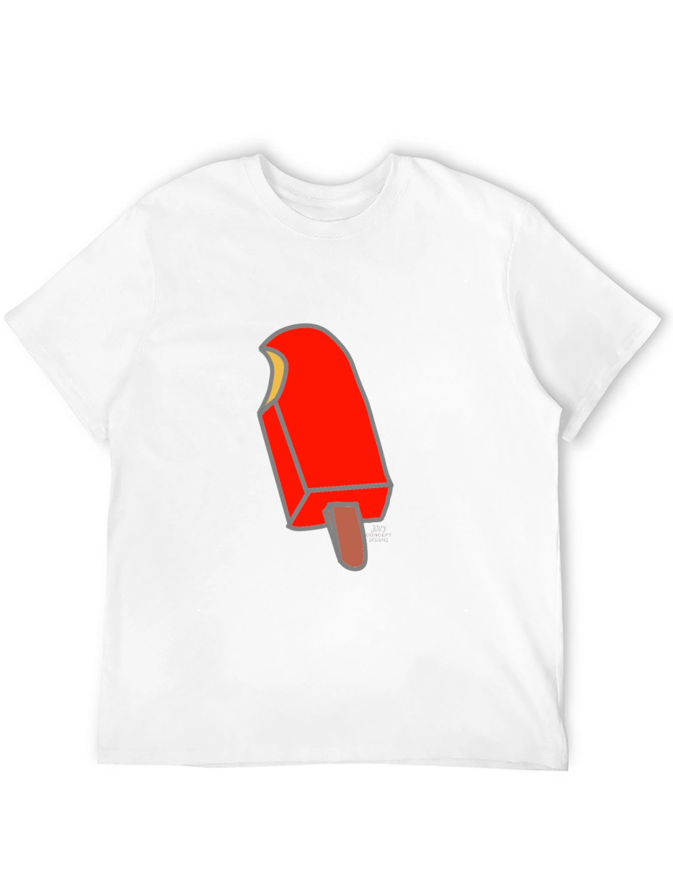 Cool Ice Pop Graphic Tee - Black Cotton T-Shirt
