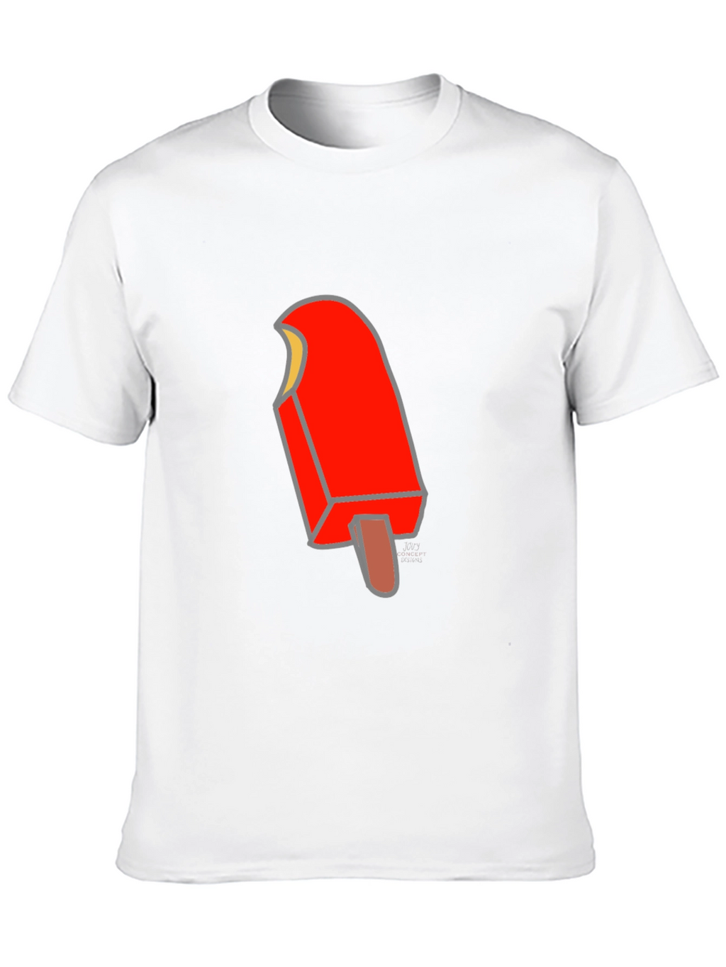 Cool Ice Pop Graphic Tee - Black Cotton T-Shirt