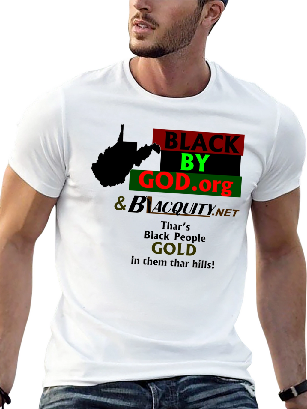 West Virginia Black By God T-Shirt
