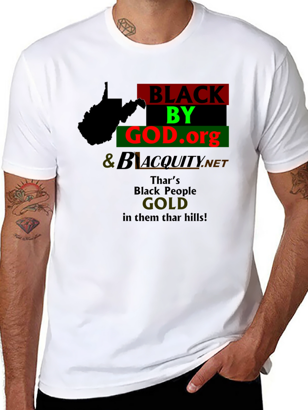 West Virginia Black By God T-Shirt