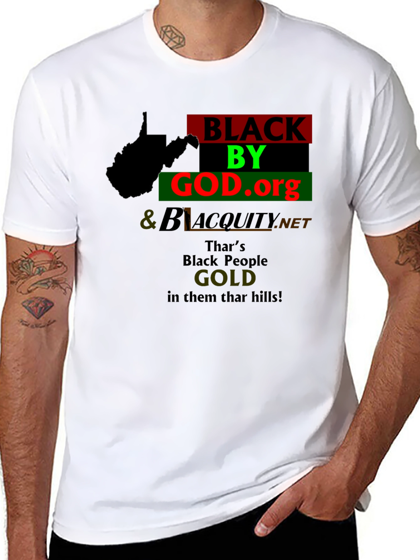 West Virginia Black By God T-Shirt