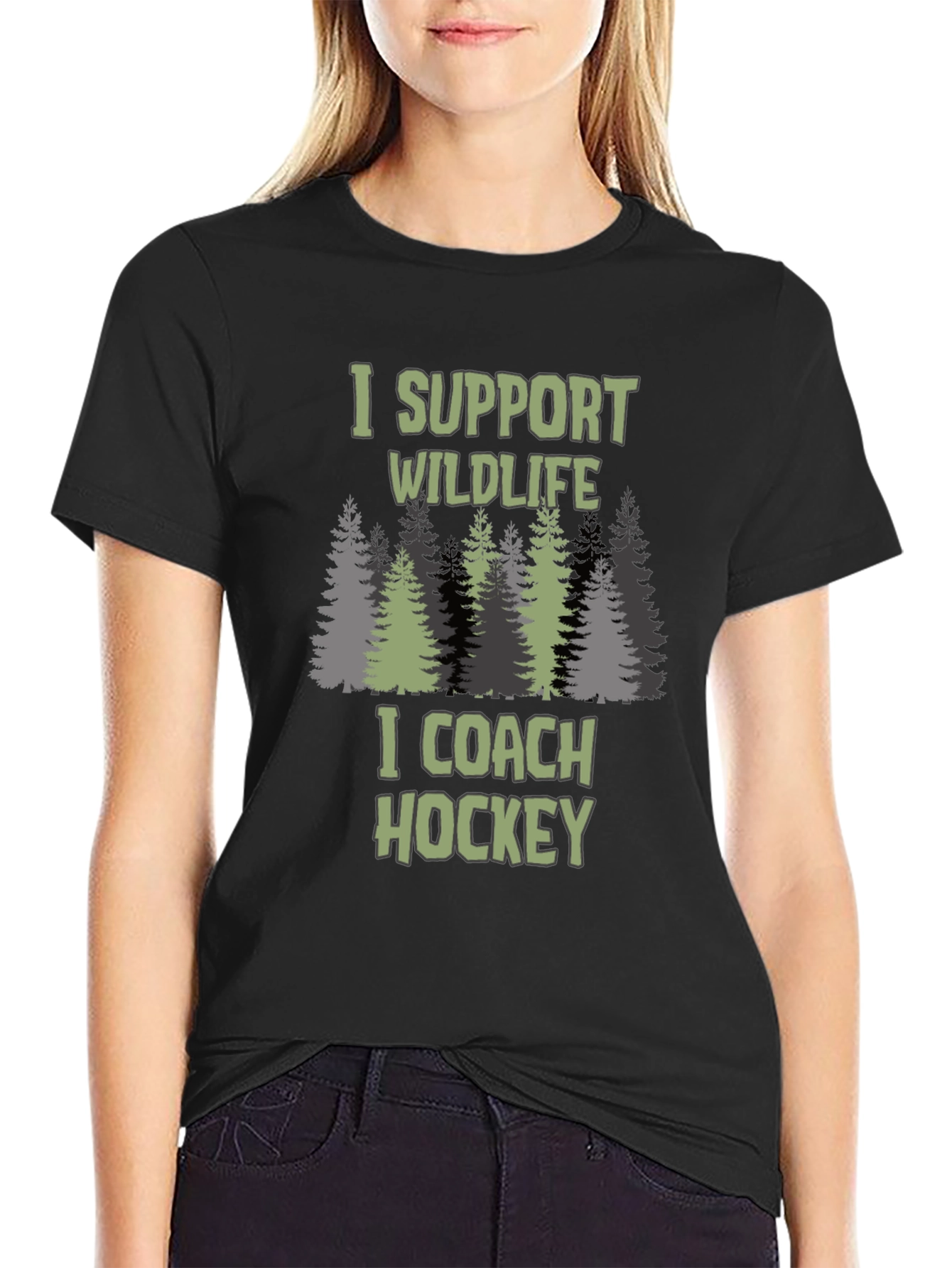 Wildlife Support Hockey Coach T-Shirt