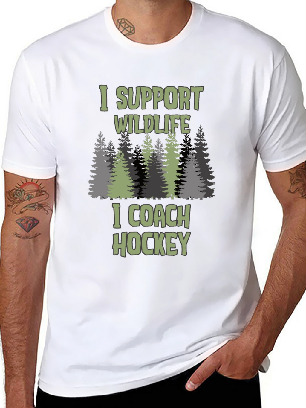 Wildlife Support Hockey Coach T-Shirt