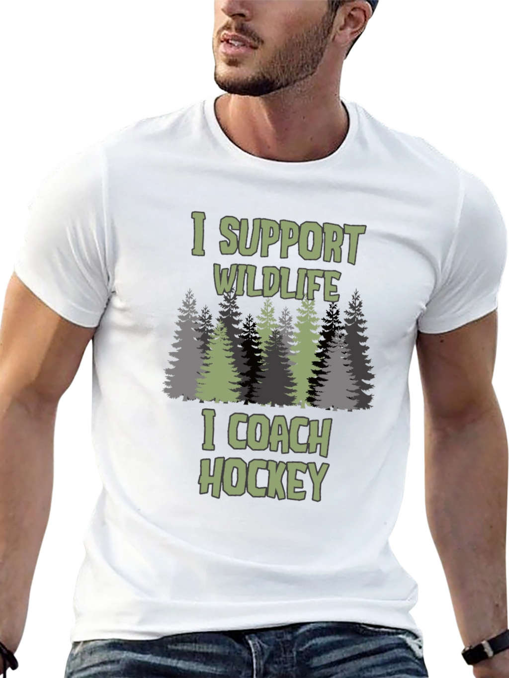 Wildlife Support Hockey Coach T-Shirt