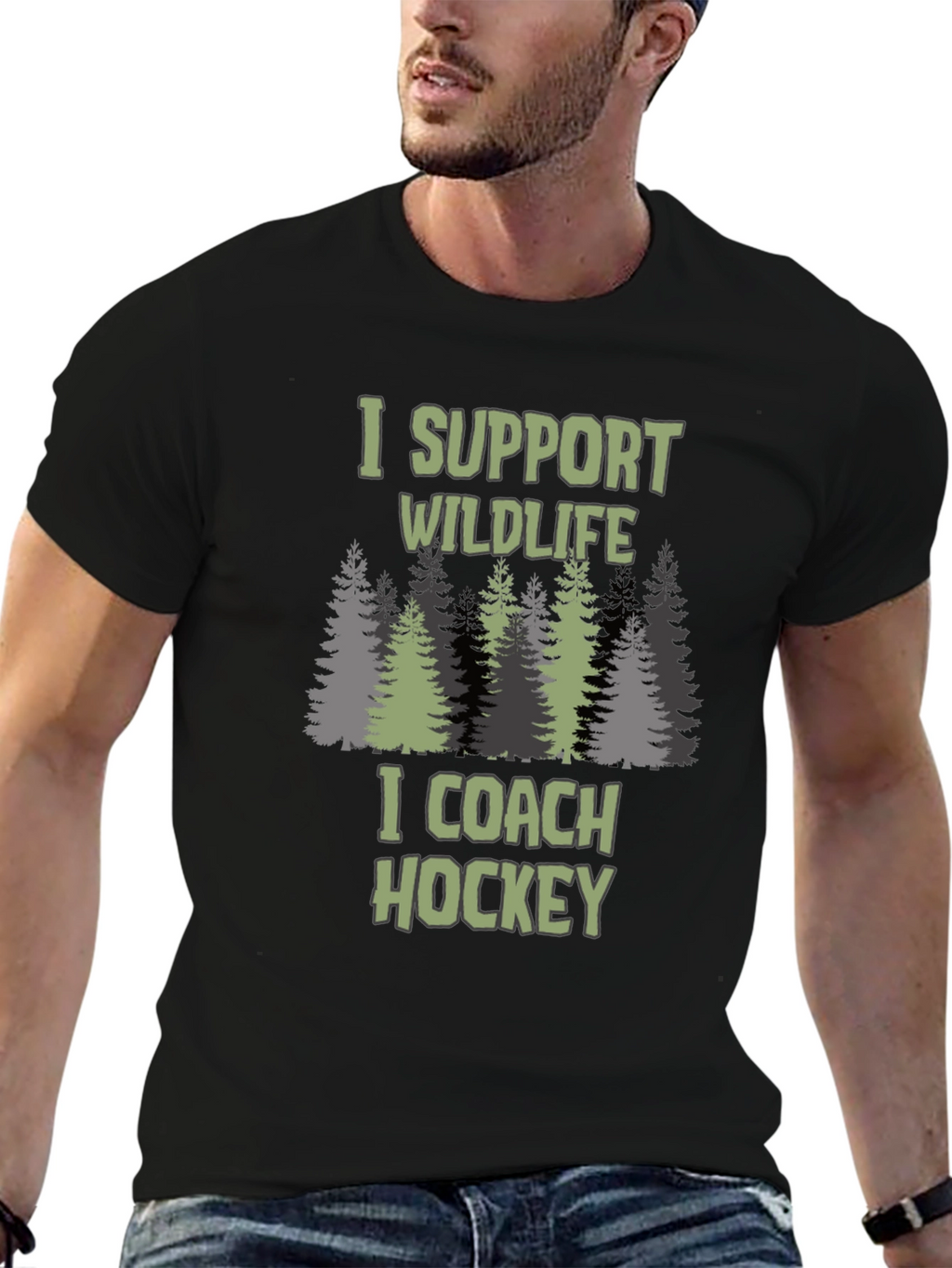 Wildlife Support Hockey Coach T-Shirt