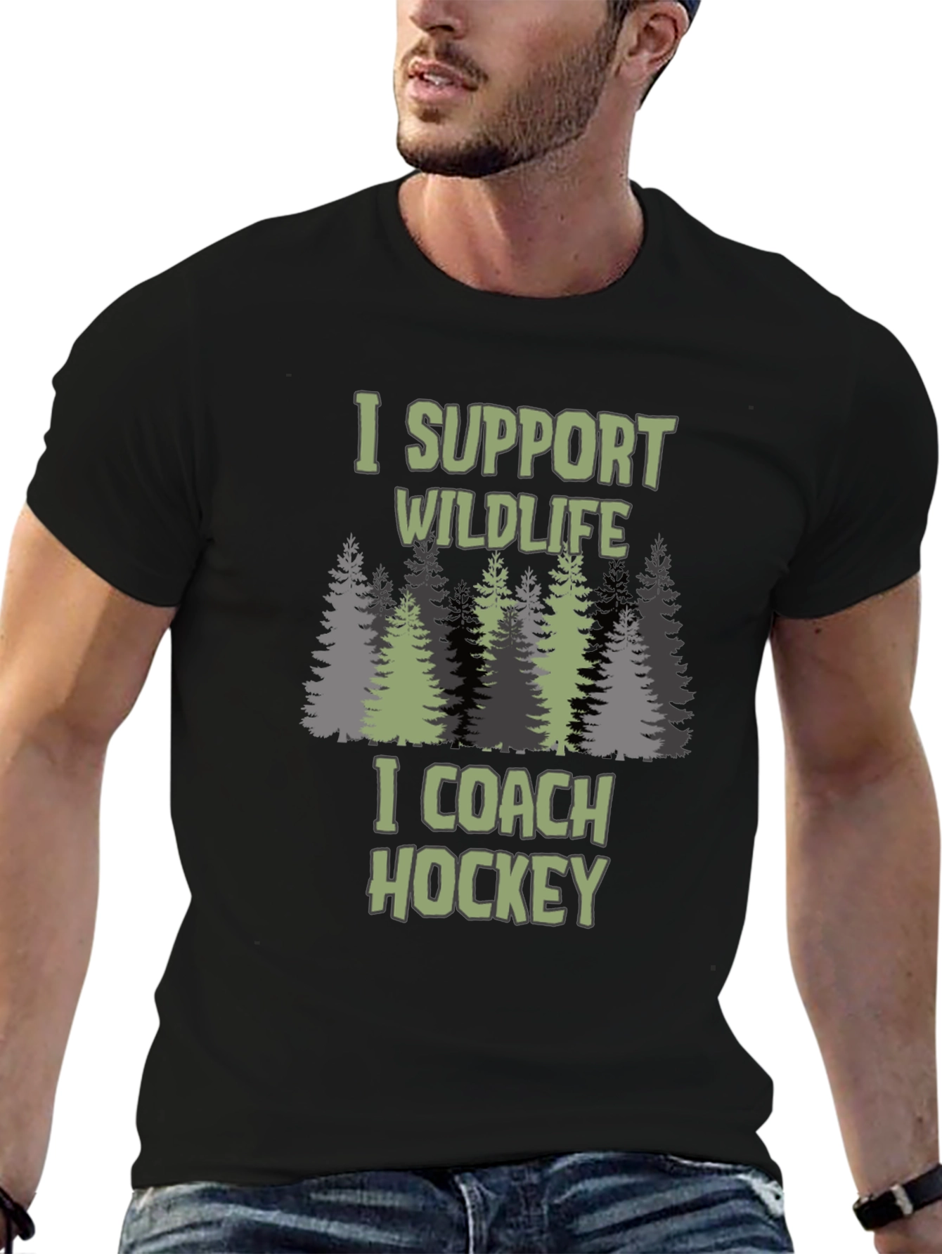 Wildlife Support Hockey Coach T-Shirt