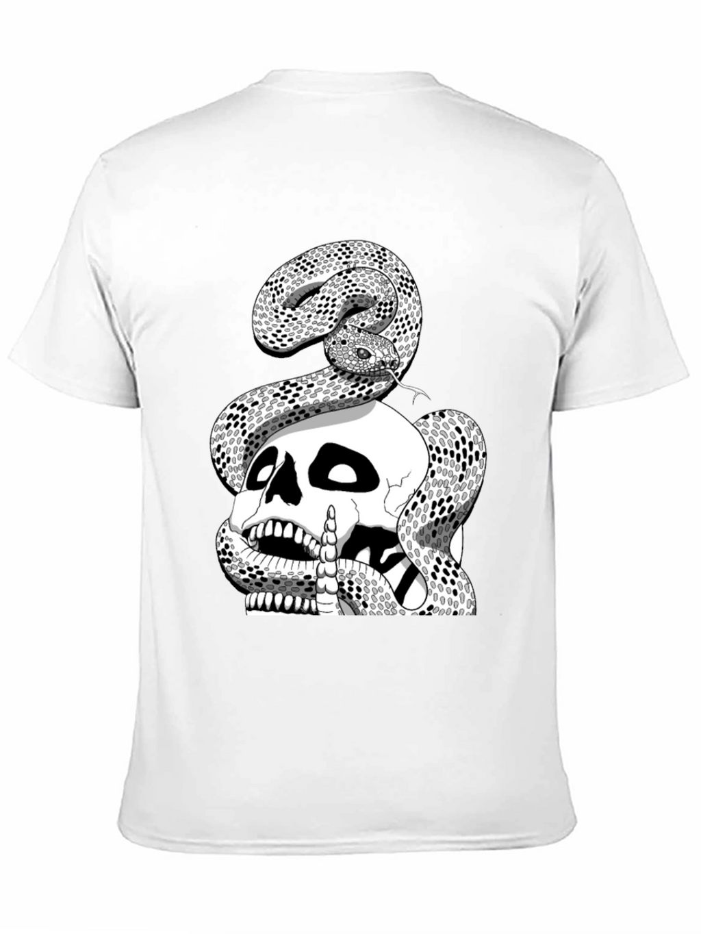 Skull and Snake Graphic Tee - Black T-Shirt