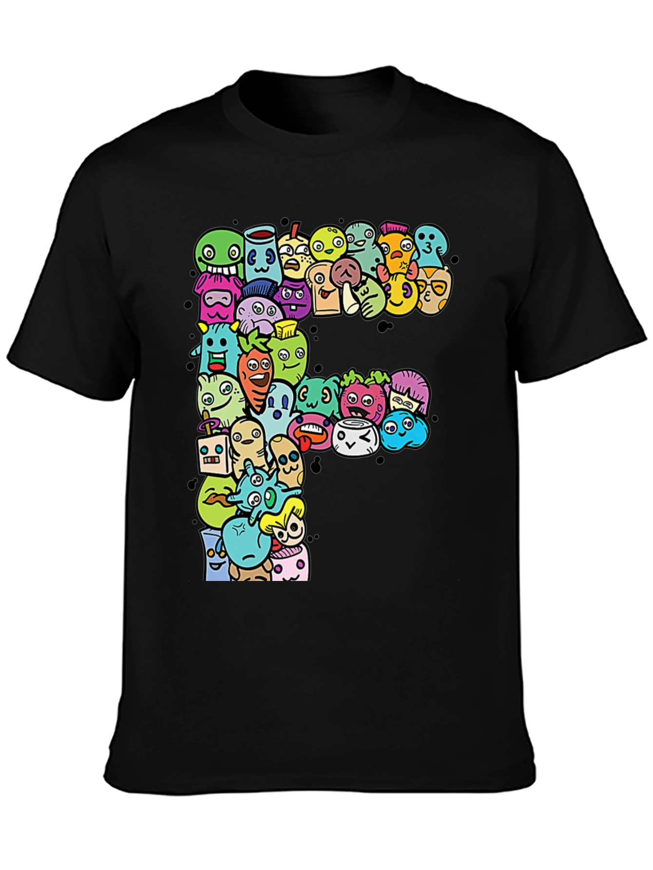 Funky F T-Shirt: Cartoon Character Graphic Tee