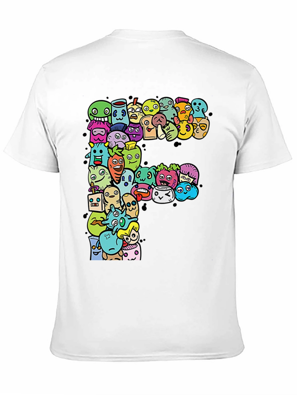 Funky F T-Shirt: Cartoon Character Graphic Tee