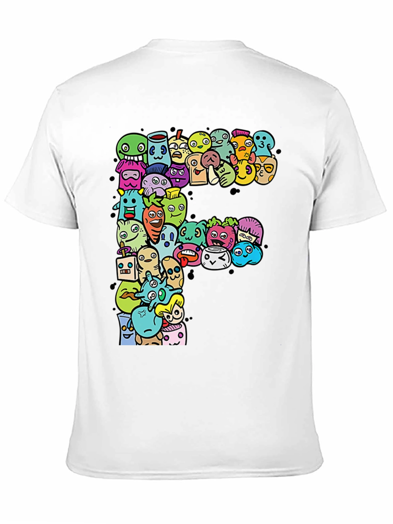 Funky F T-Shirt: Cartoon Character Graphic Tee