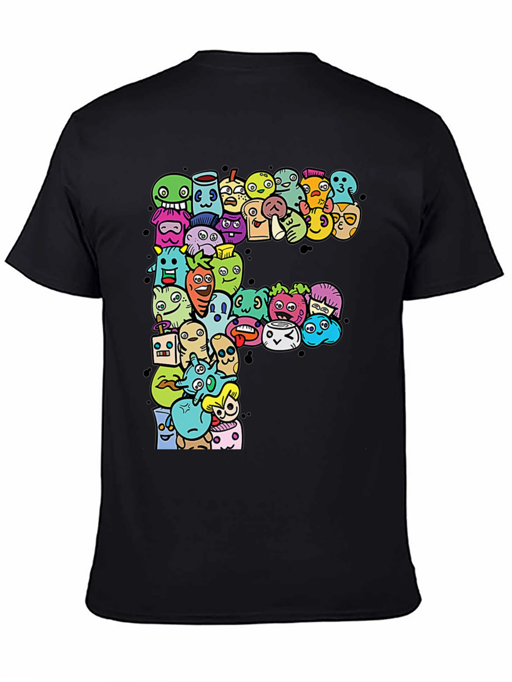 Funky F T-Shirt: Cartoon Character Graphic Tee