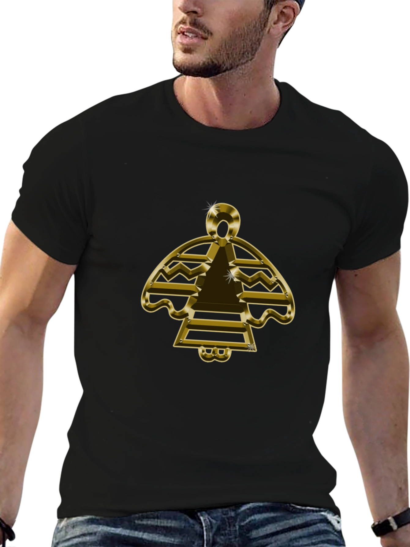 Gold Graphic Tee - Stylish Comfort