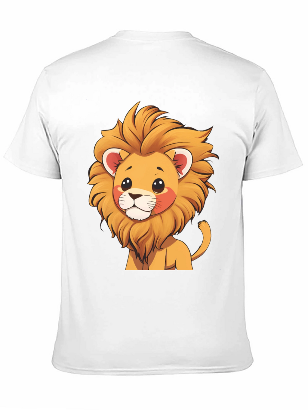 Cute Lion Graphic Tee - Black T-Shirt