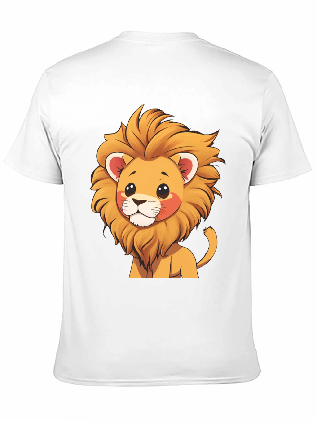 Cute Lion Graphic Tee - Black T-Shirt