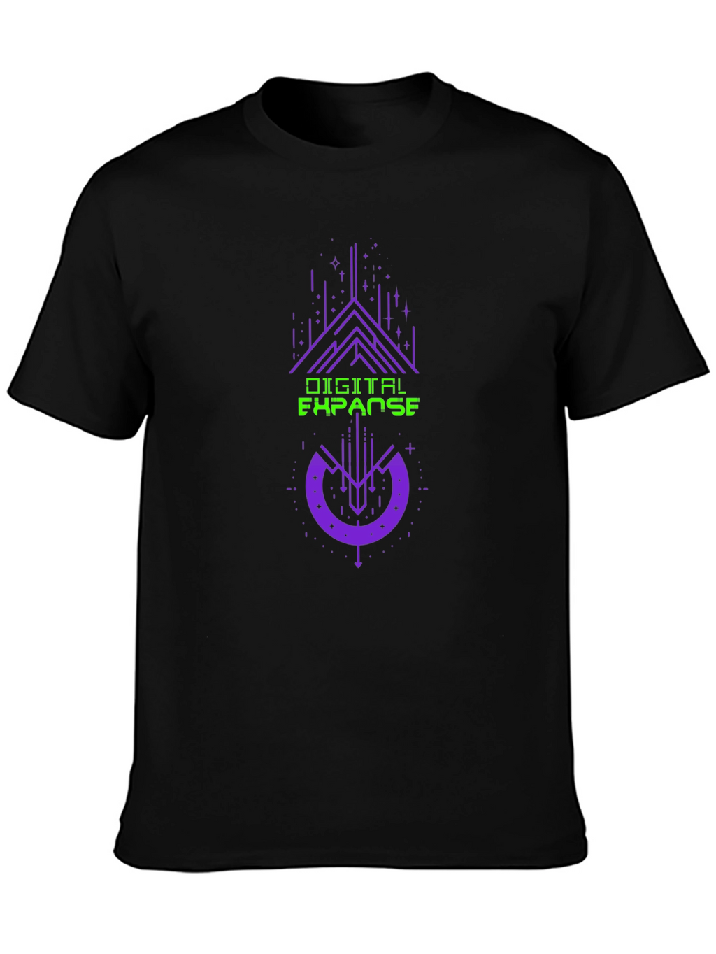 Digital Expanse Graphic Tee - Black