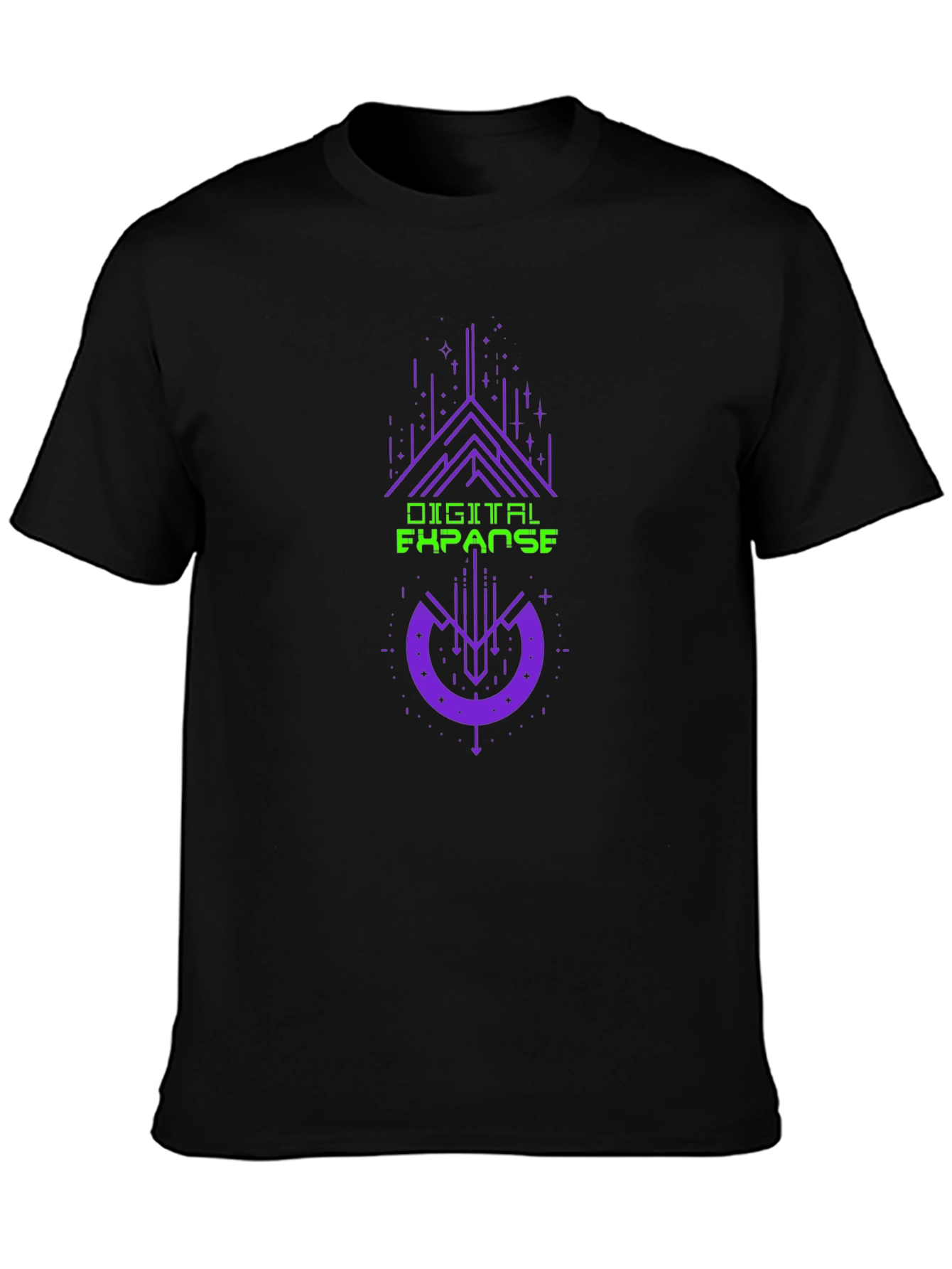 Digital Expanse Graphic Tee - Black