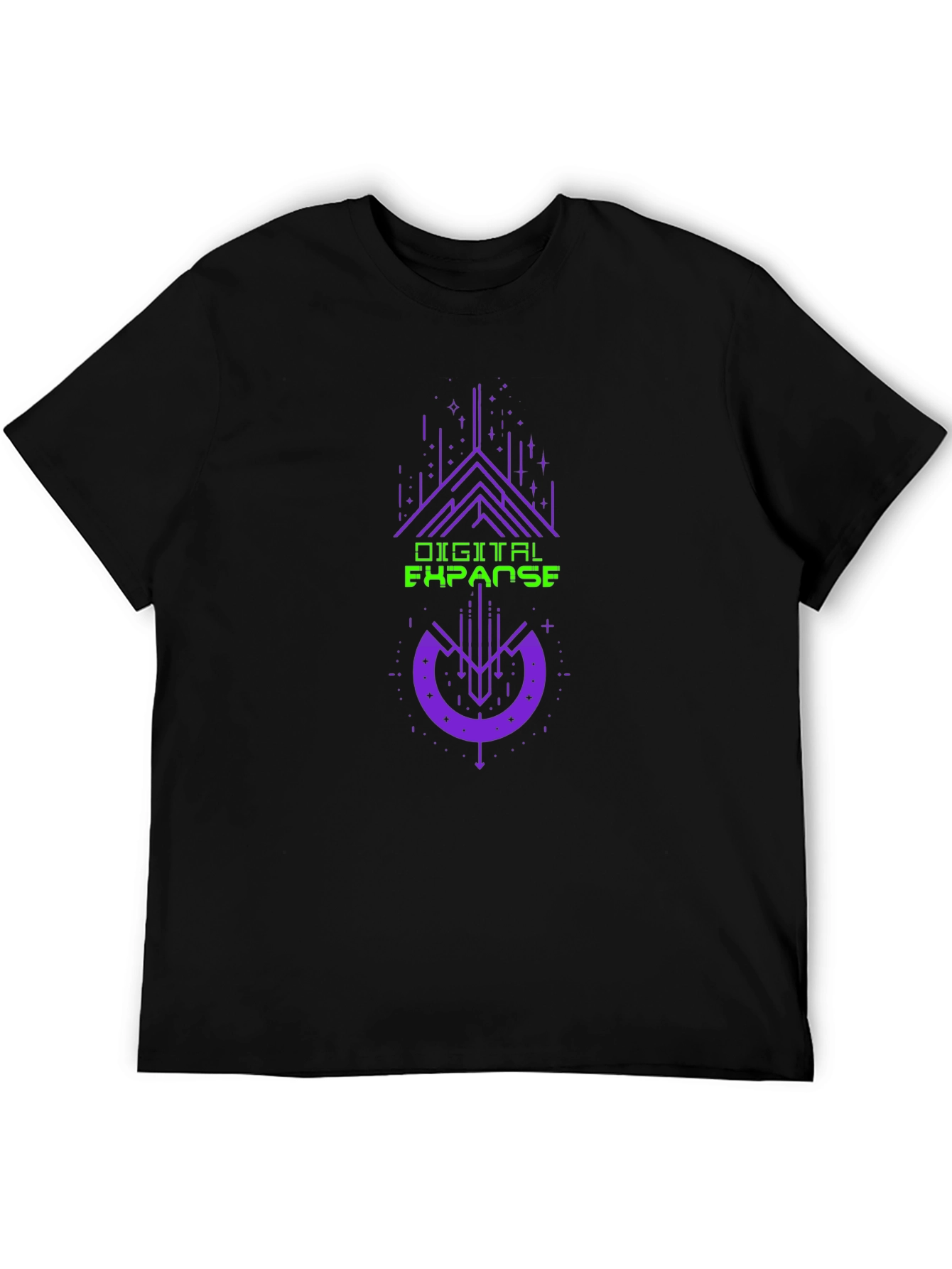 Digital Expanse Graphic Tee - Black