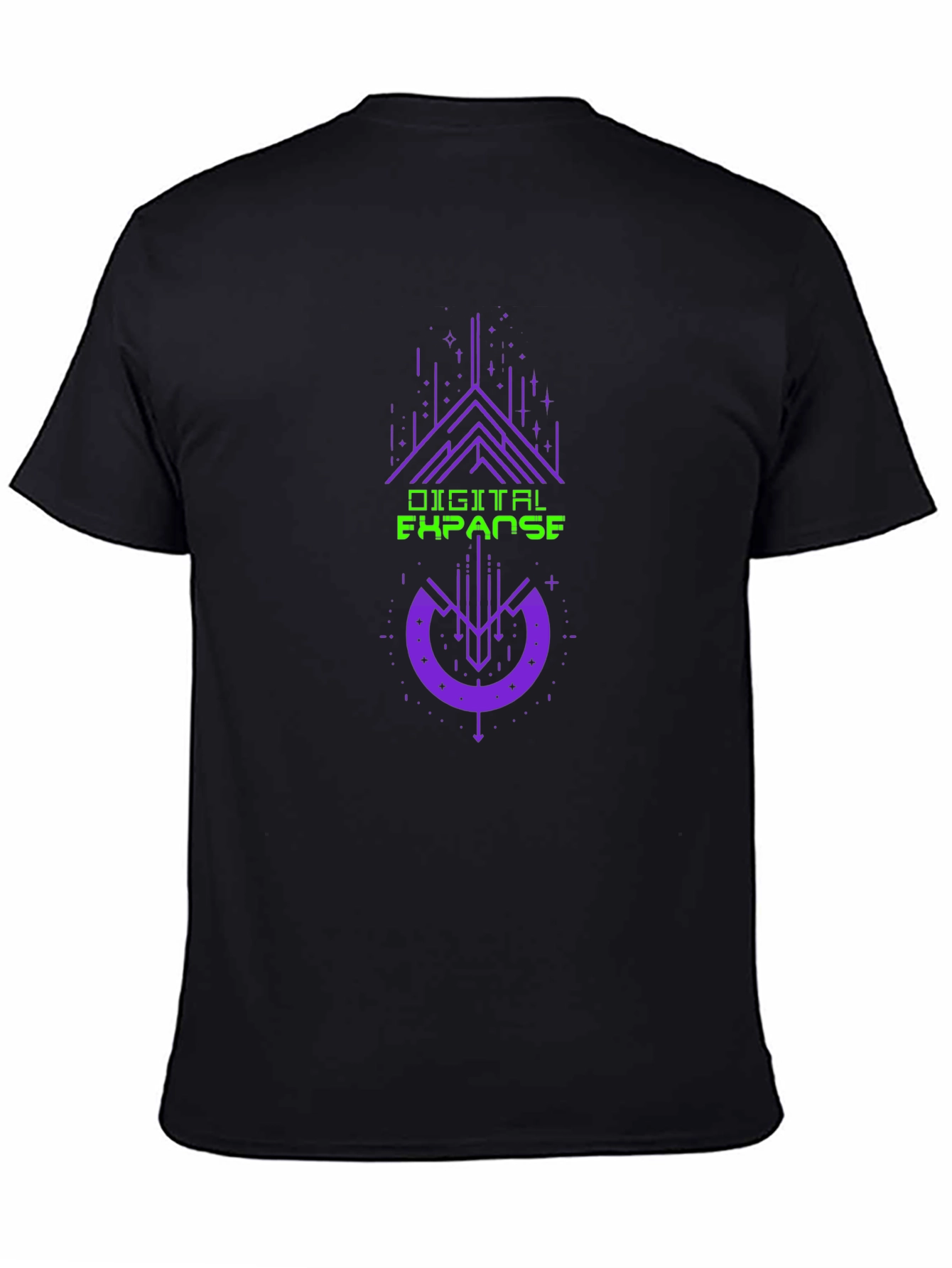 Digital Expanse Graphic Tee - Black