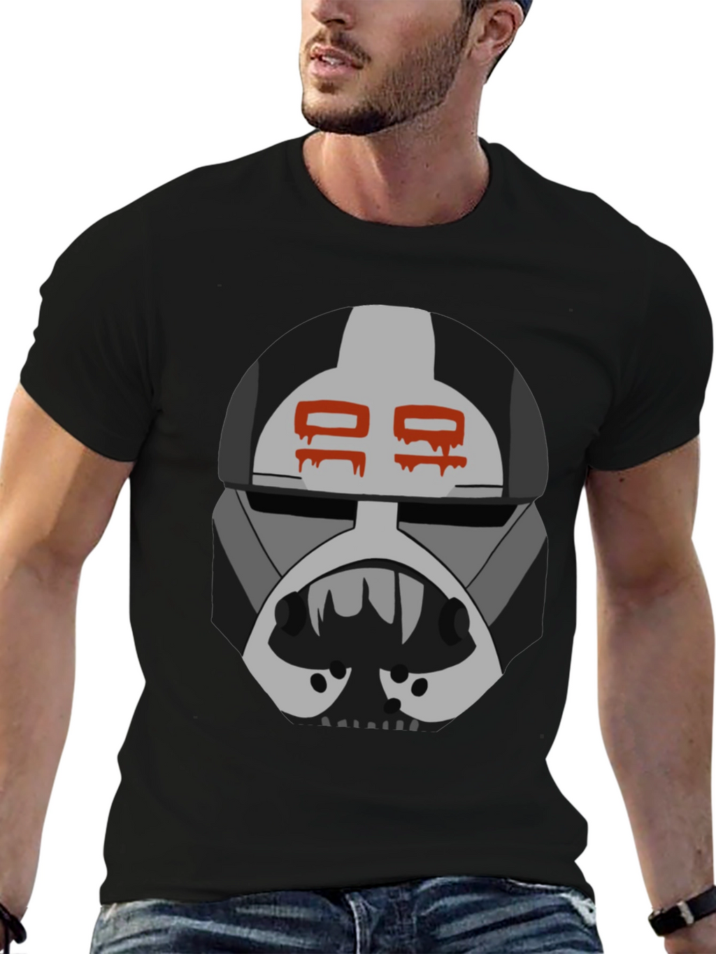 Graphic Tee: Bad Batch Hunter Helmet