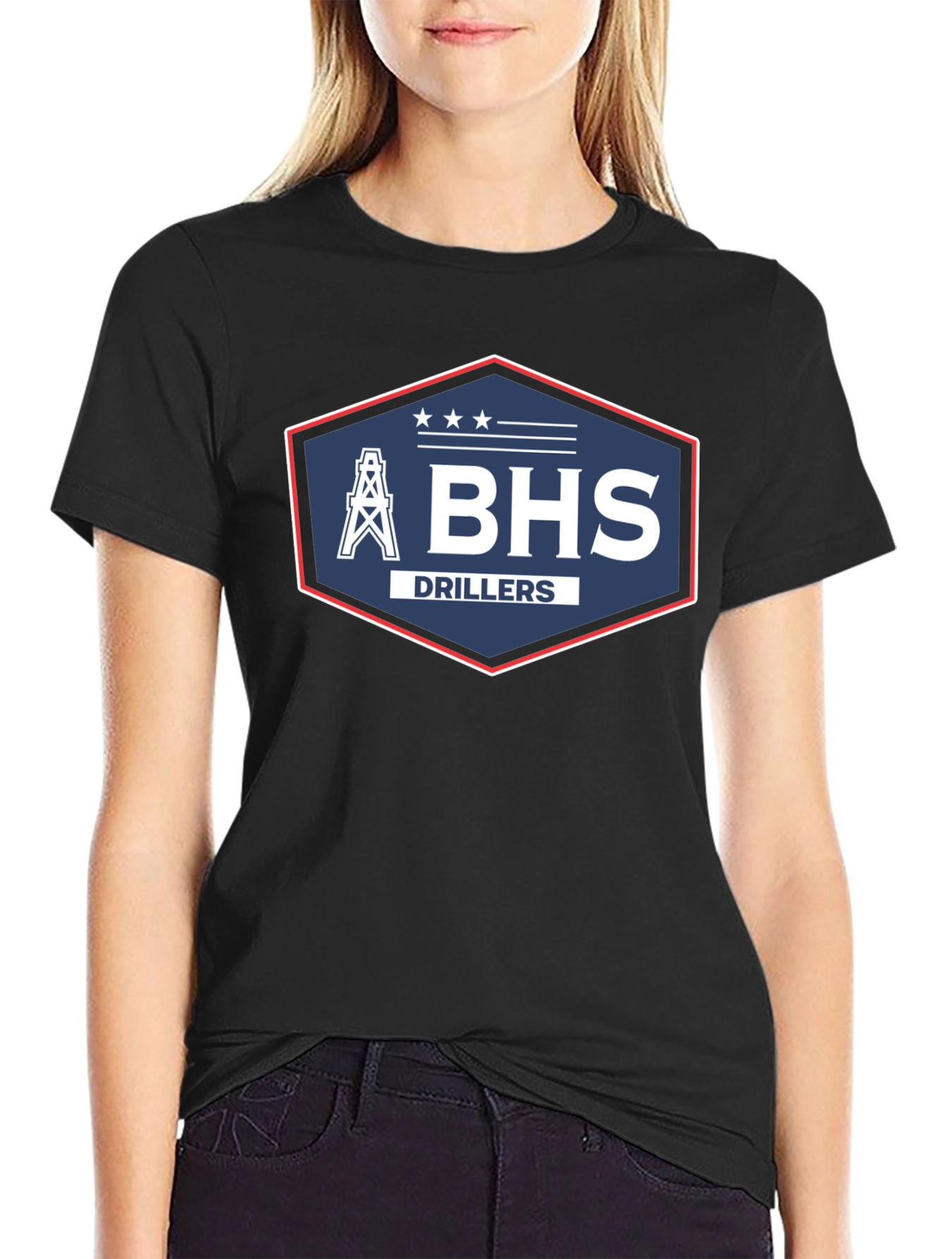 BHS Drillers T-Shirt - Black Crew Neck